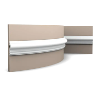 Молдинг гибкий Orac Decor PX175F Полиуретан 2000*50*17 мм